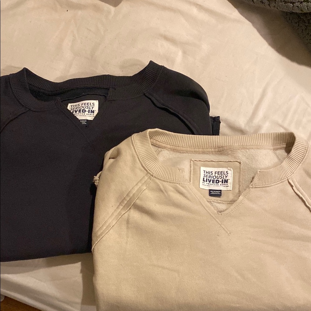 Women’s Sweatshirts in Charcoal and Cream